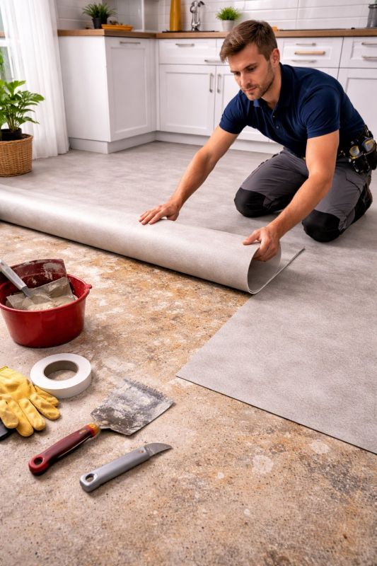 Linoleum Floor Installation in Columbia, MD