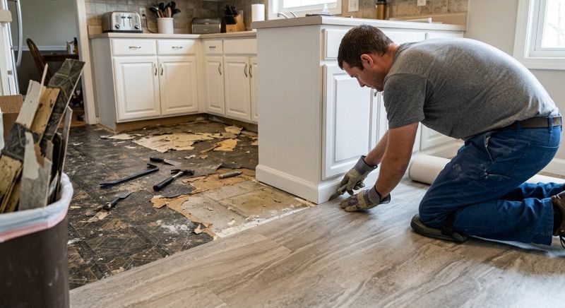 Linoleum Flooring Replacement in Dundalk, MD